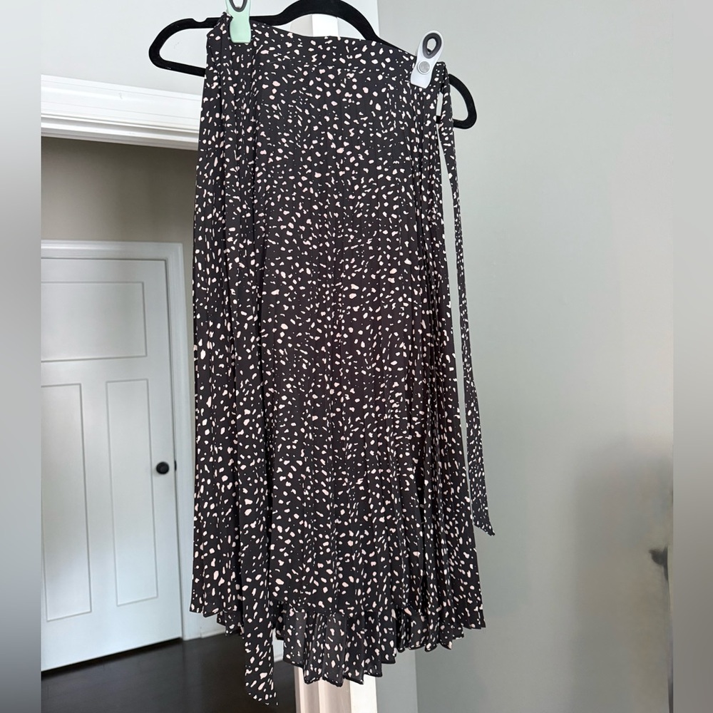 Amazon Black and White High Low Skirt